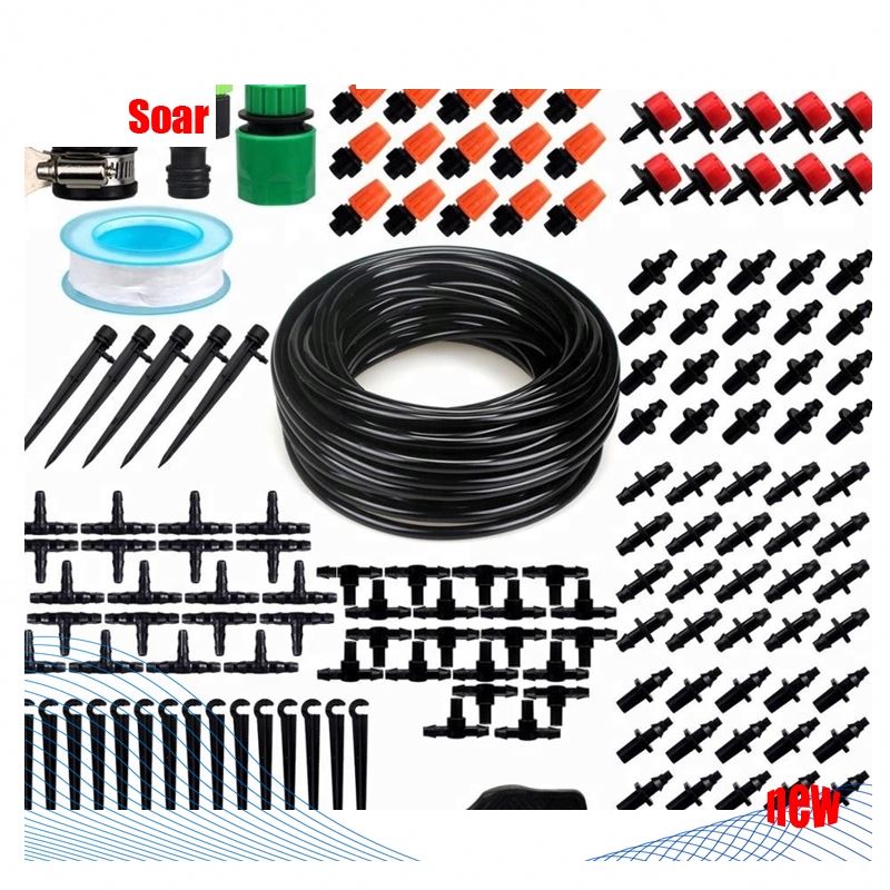 automatic Patio Plant Watering Kit,50ft 1/4" Blank Distribution Tubing Hose DIY Garden Drip plant Irrigation System