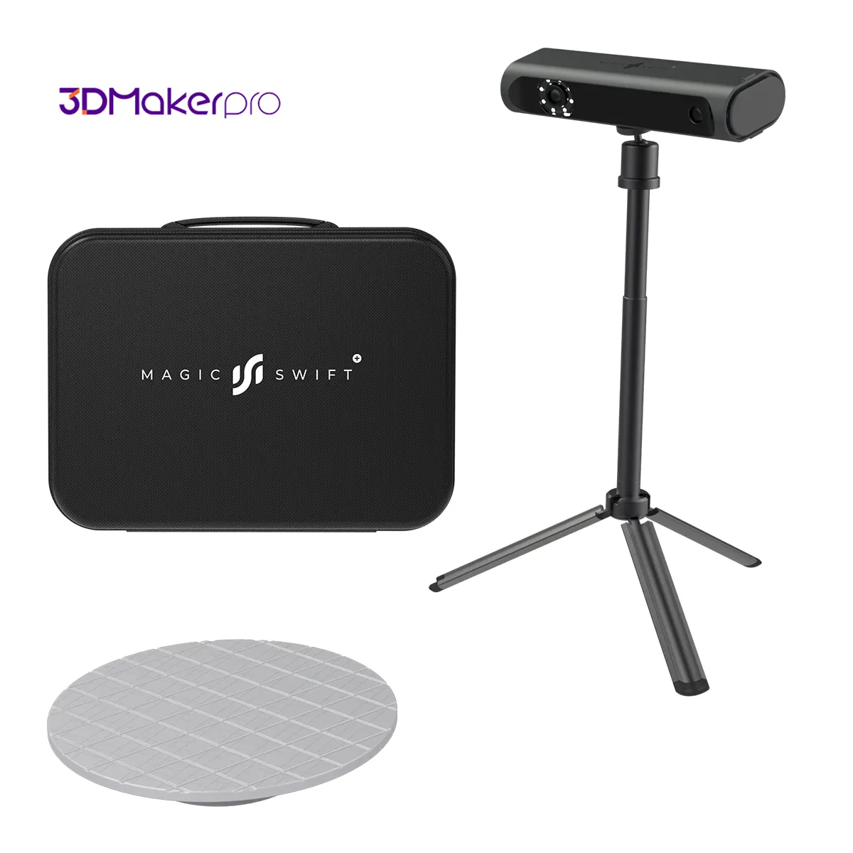 3DMakerPro Magic Swift Plus Portable 3D Scanner Mono Premium 0.1mm High-precision Multi-mode Scanning 0.25mm High-resolution