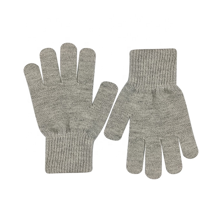 Custom Luxury 100% Merino Wool Adult Unisex Sport Touch Screen Gloves Designer logo Good Quality Warm Knitted Mens Winter Gloves