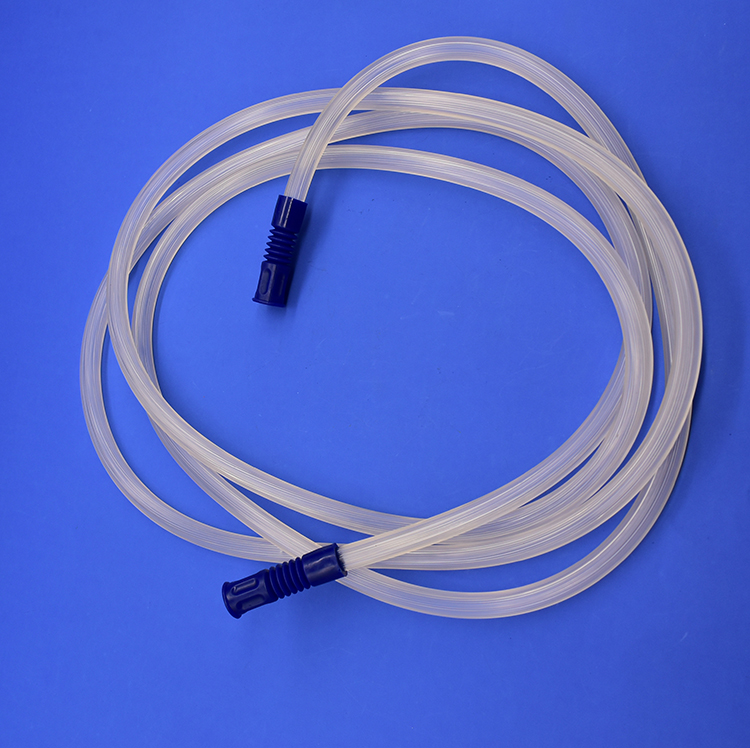 PVC surgical suction connecting yankauer tube with handle and control valve