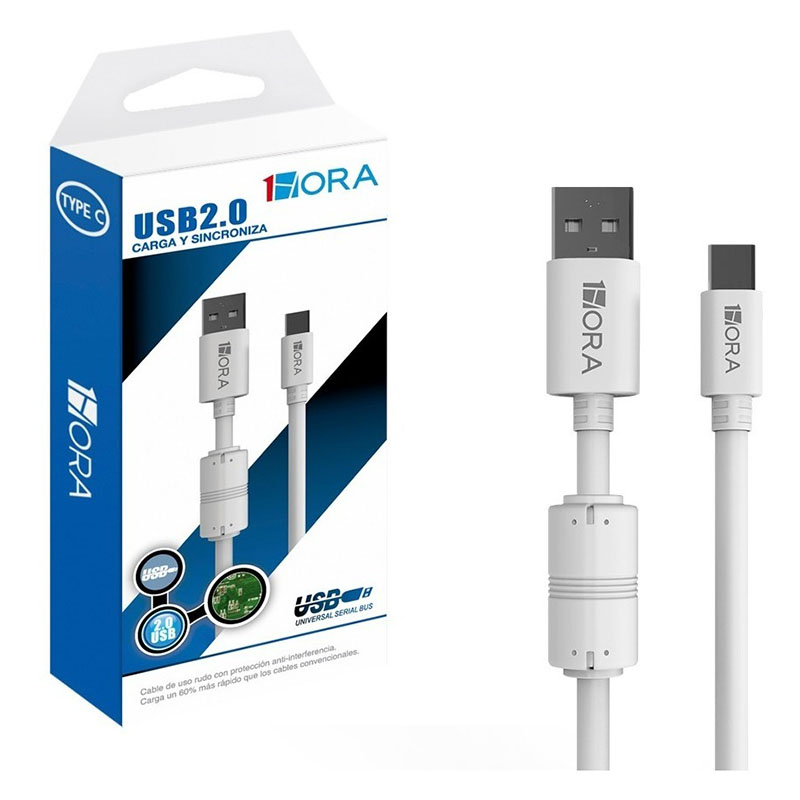 Кабель Usb Type-C USB-C Usb 2,0 Быстрая зарядка 1HORA