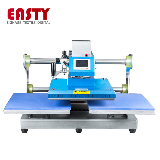 Easty Star DSP Dual Platen Slide Clam shell T shirt Pneumatic Heat Press Machine