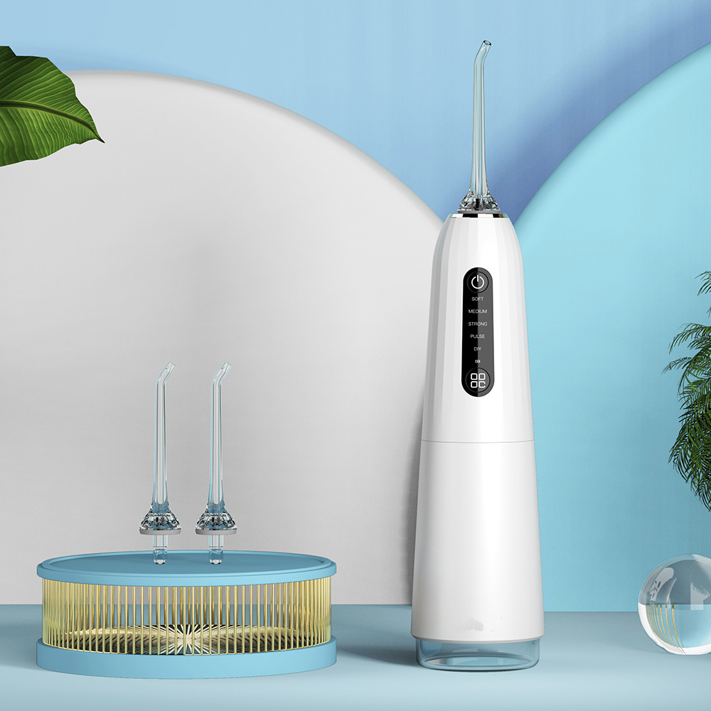 Travel Teeth Cleaner Ipx7 Portable Dental Water Jet Water Oral Irrigator Electric Cordless Water Dental Flosser