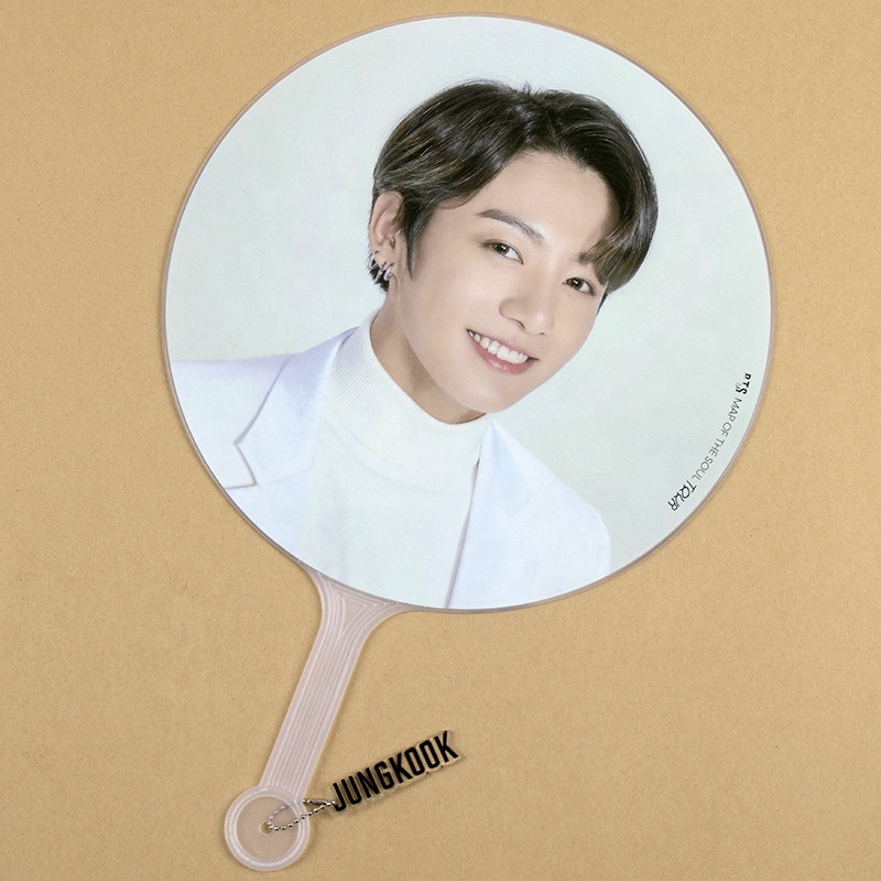 Wholesale Kpop custom low MOQ double side printing plastic love heart hand fans picket for idol collection