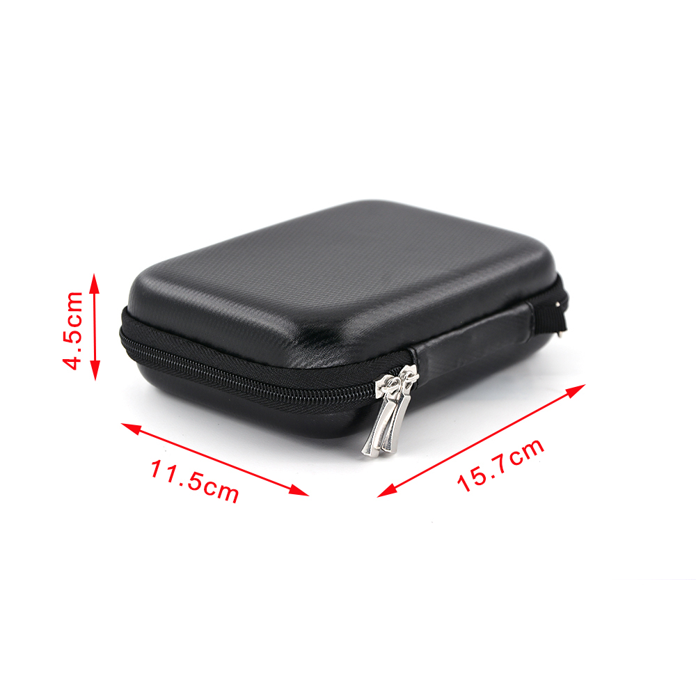 High Protective Camera Lens Stoage EVA Case Black Smooth PU Leather Camera Lens Case