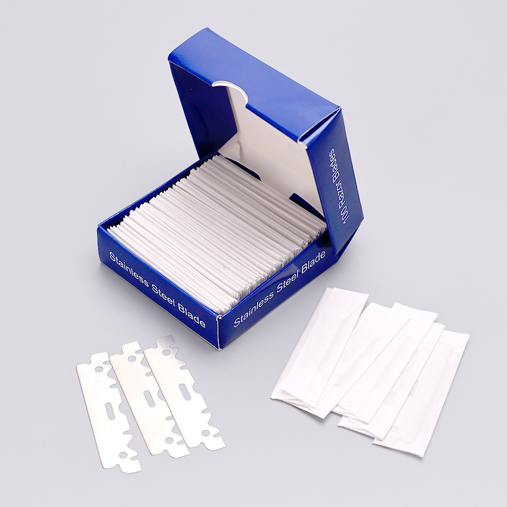 Wholesale 100pcs Men Razor Blades Single Edge Replacement Shaving Hair Removal Stainless Steel Blades For Shaving