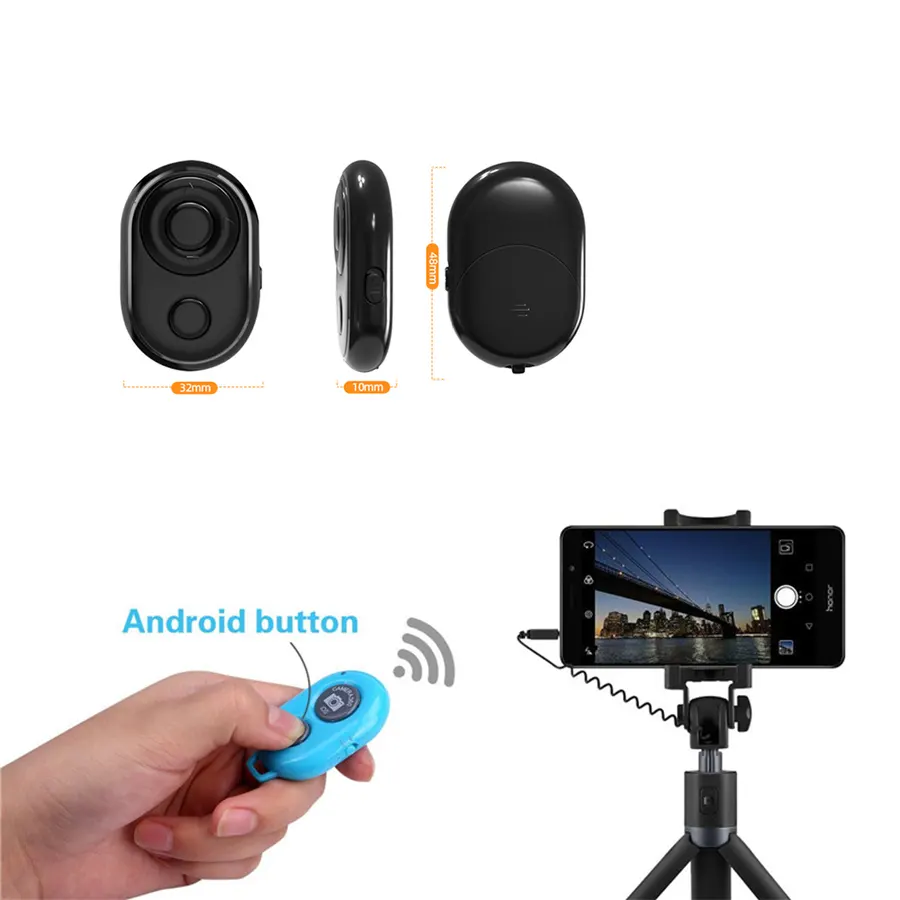 2020 hot selling selfie stick mini camera shutter Portable selfie blue tooth remote shutter for smartphone