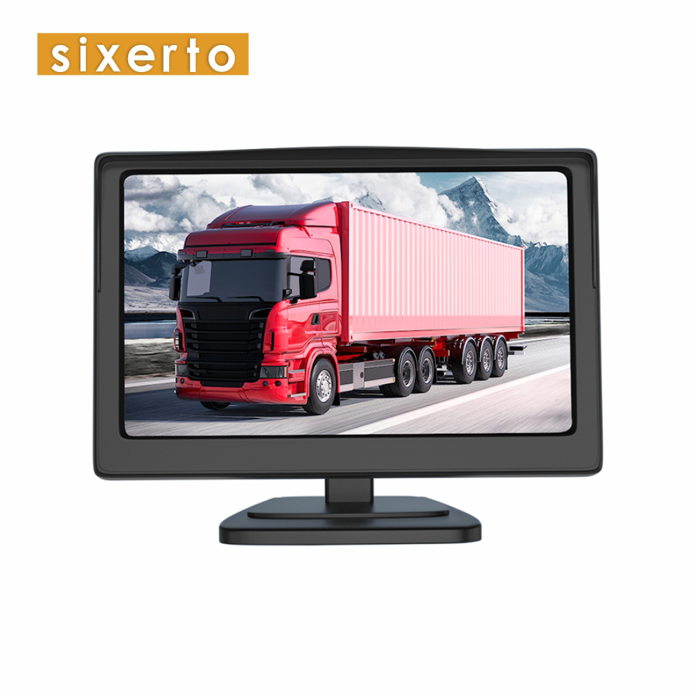 5 Inch Car Monitor with 2 Video Inputs for Rear View Backup Reverse Camera Rearview Monitor Support DVD VCD