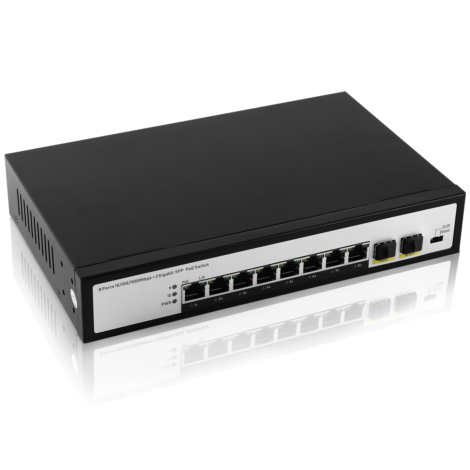 Фабричный OEM/ODM POE коммутатор 8 портов 10/100/1000M ethernet волоконный коммутатор POE gigabit