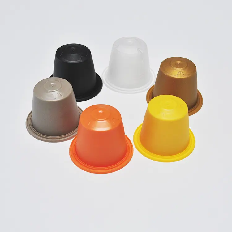 Eco-friendly pla biodegradable disposable BPA Free plastic nespresso empty coffee capsule