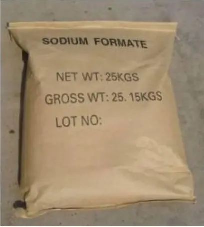 92 95 98% Sodium Formate  25kg bag sodium formate for feed additives