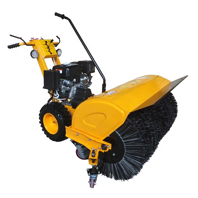 First six second variable speed snow removal important equipment winter durable small snow sweeper