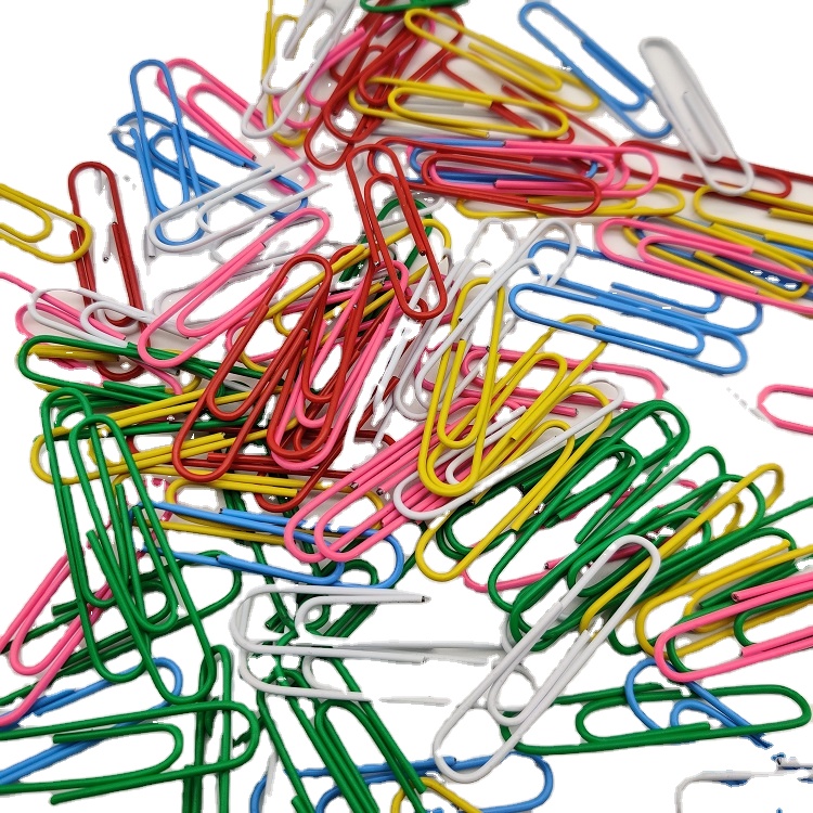 25 50 Coloured Paper Clips Large Office School Stationery