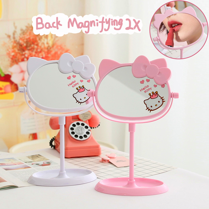 Компактное зеркало на заказ, туалетный столик, зеркало lightup, косметика, макияж hello kitty, туалетное зеркало