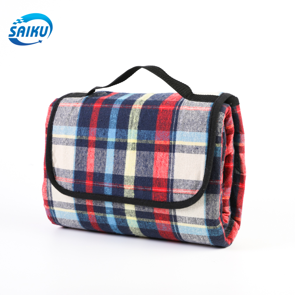 Cheap price promotional portable waterproof outdoor picnic travel blanket