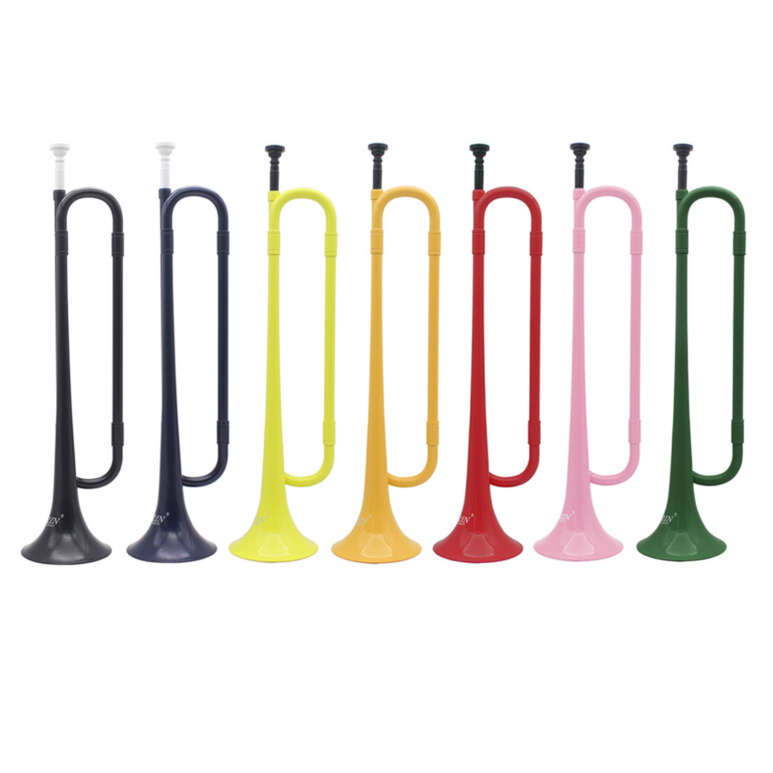 Amazon hot selling 6 colors ABS Plastic B flat trumpet child educational toys Bugle with low price