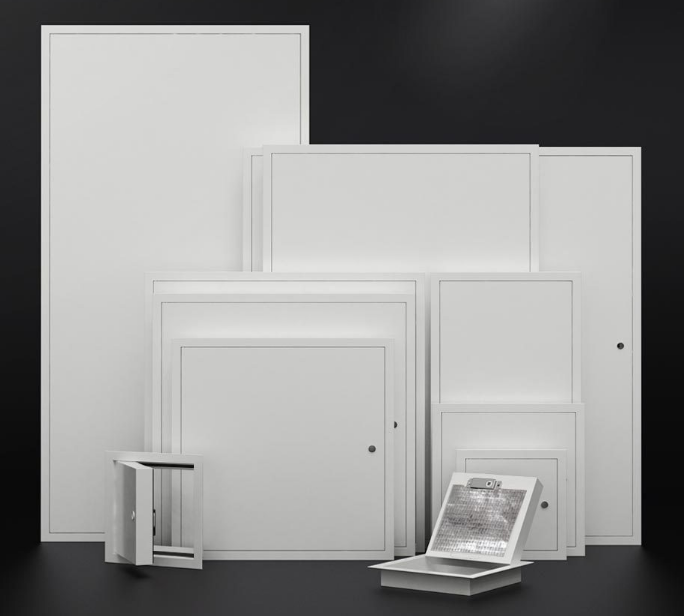 Поставка фабрики 24x24 изолированные огнестойкие стальные прямоугольные воздуховоды двери доступа