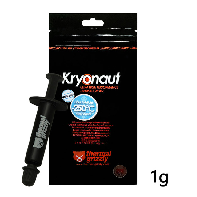 Thermal Grizzly Kryonaut 12,5 W/mk термопаста Для процессор/GPU компьютерный радиатор AMD процессор Intel теплоотвод силиконовая смазка