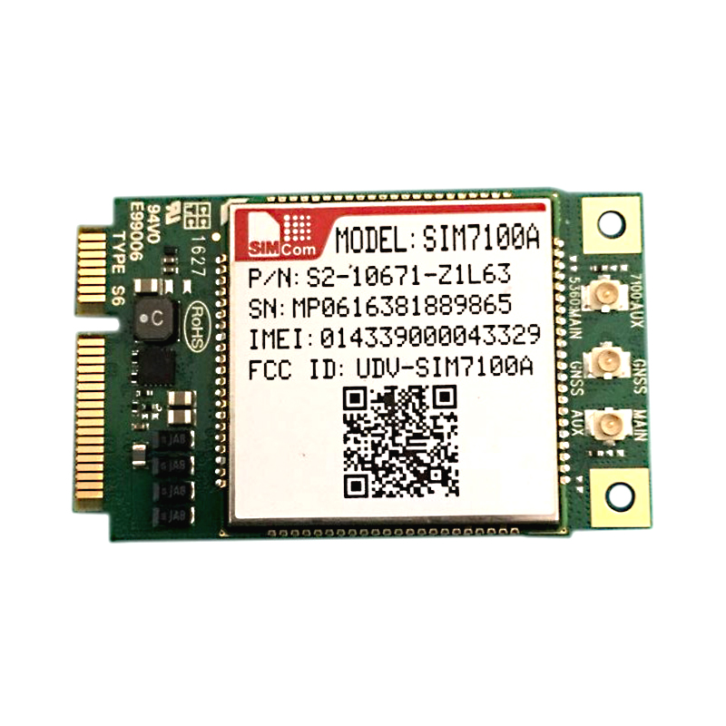 SIMCOM SIM7100A Mini PCIE 4G Встроенный четырехдиапазонный LTE модуль модем