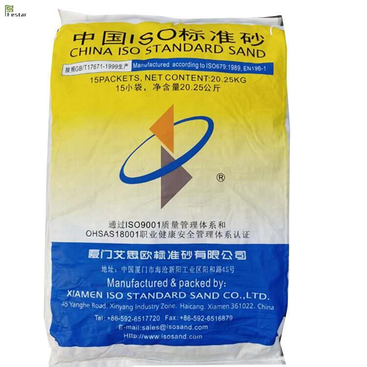 ISO standard sand cement mortar test standard sand