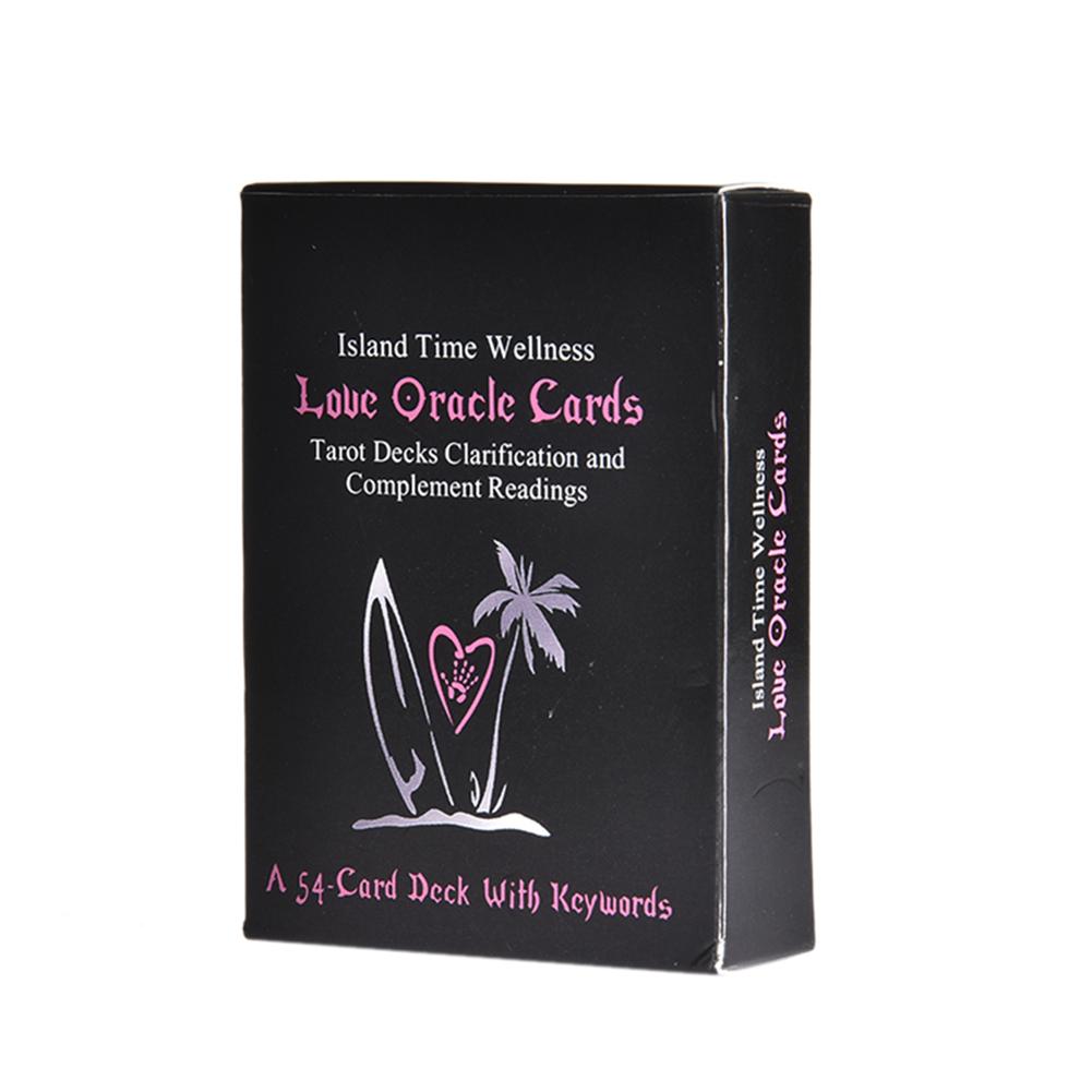 54 Island Time Wellness Love Oracle Cards Tarot Cards English Version Divination Fate Board Games Deck Tarot Game Playing Card