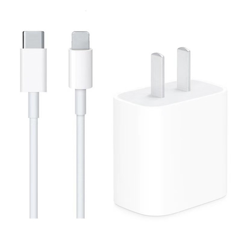 Быстродействующее зарядное устройство PD 20 Вт USB-C зарядное устройство адаптер Универсальный мобильный телефон быстрое зарядное устройство с кабелем для iPhone iPad AirPods