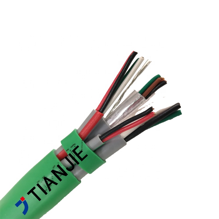 Многожильный медный кабель системы контроля доступа 2C + 4C + 3P/22AWG + 4C/18AWG тип с защитой