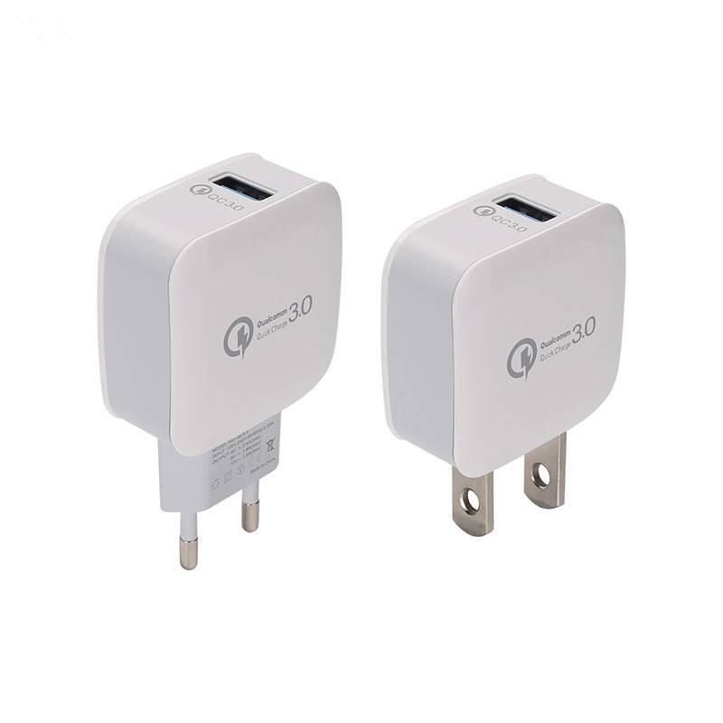 Быстрое зарядное устройство QC3.0, дорожное зарядное устройство с USB-портом Qualcomm QC3.0
