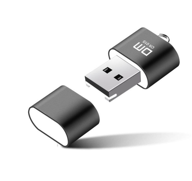 High speed USB 2.0 Interface Micro TF T-Flash Memory Card Reader Adapter Lightweight Portable Mini Memory CardReaderWholesale