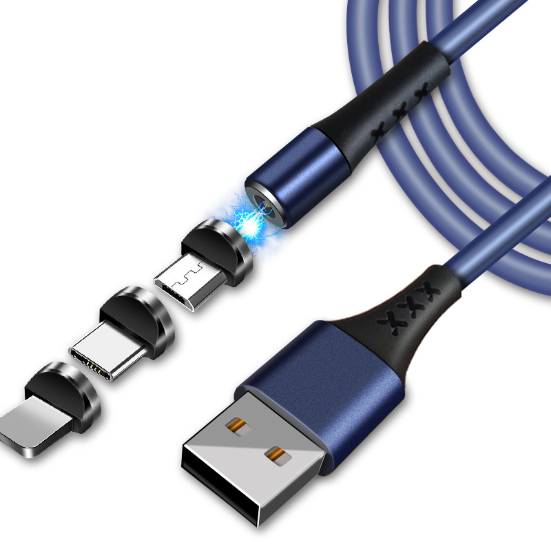 Индивидуальные цветные безопасные USB-кабели, высокопроизводительный Сверхбыстрый Магнитный зарядный кабель для телефона