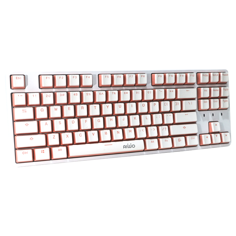 AIWO Clavier Gamer USB ABS+Metal Keyboard Mechanical Gaming Keyboard Backlit 7-RGB Gaming Business Keyboard For Computer