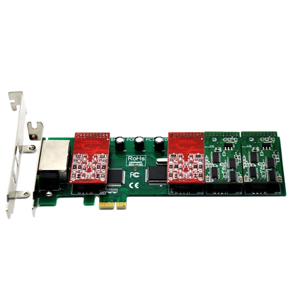 Звездочка аналоговые карты TDM800EL PCI-E 8 FXO/FXS 2U Совместимо с DIGIUM