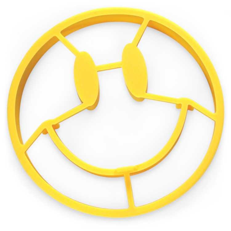 Creative food grade silicone fried egg organ insteresting smile face design silicone egg mold