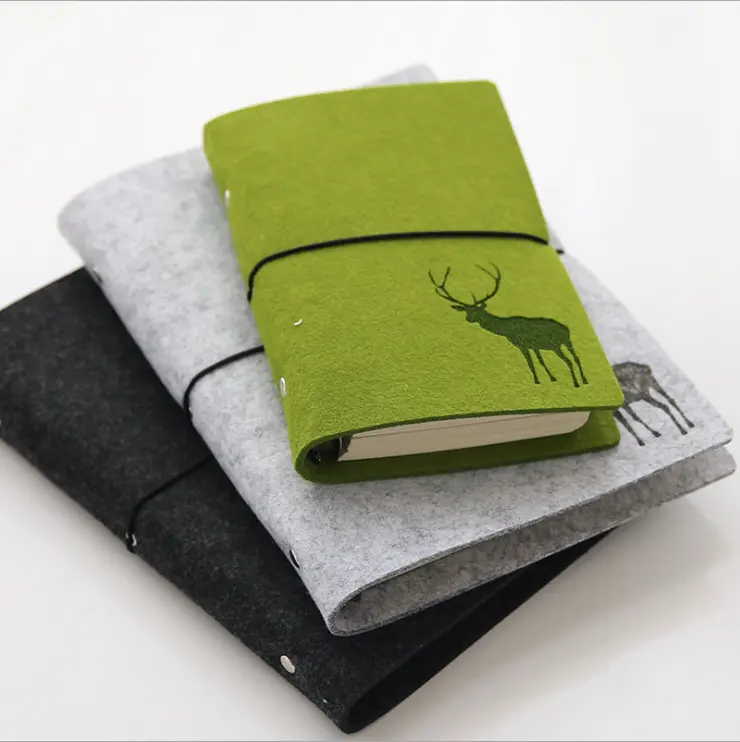 New Design Products Get Free Sample Felt Notebook Book Cover With Cheap Price