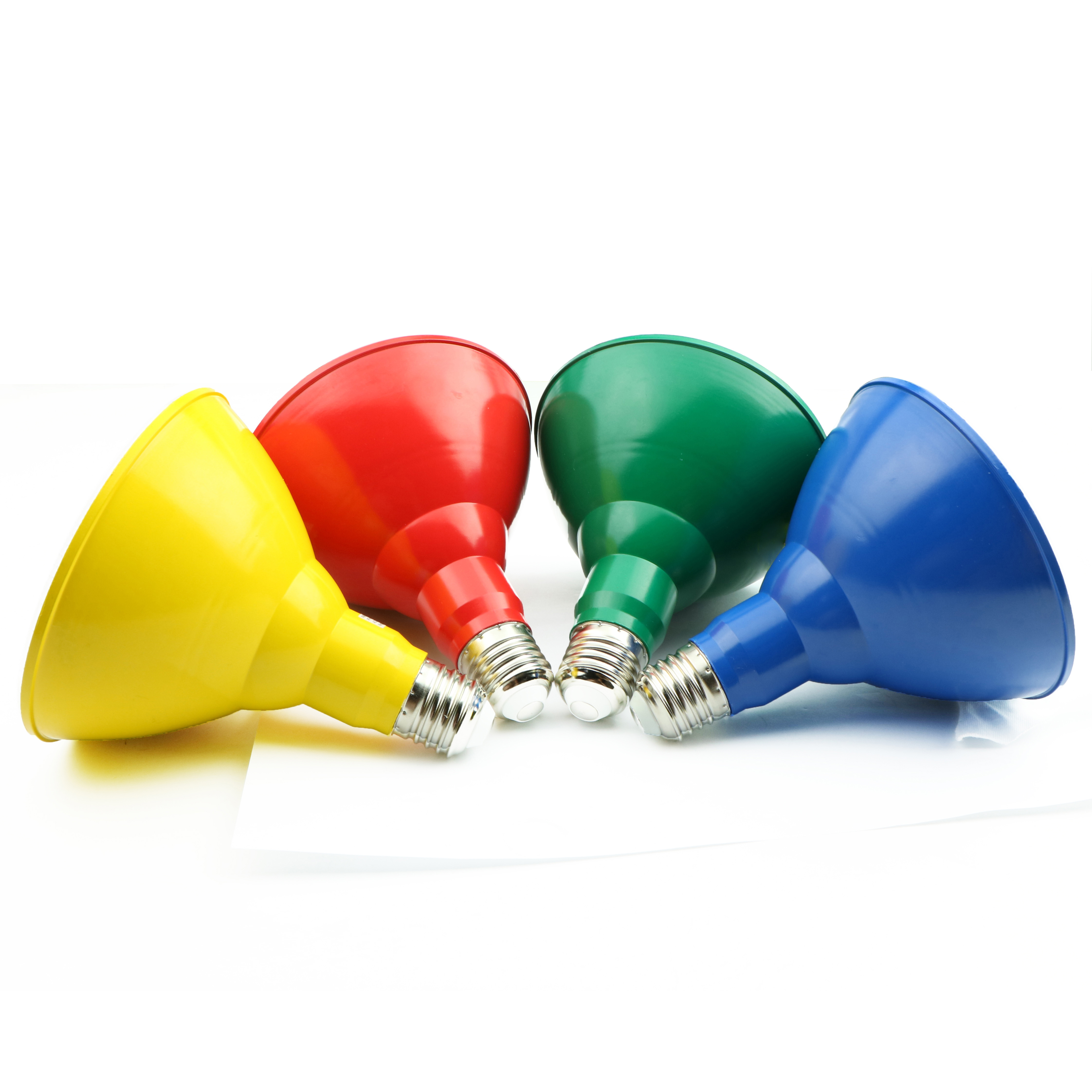 Ningbo manufacturer LED par light downlights red blue green yellow lamp led E27 15W led lights led par38 bulb spotlight