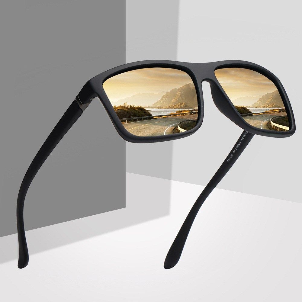 KL Men driving polarized sunglasses mirror lens sunglasses
