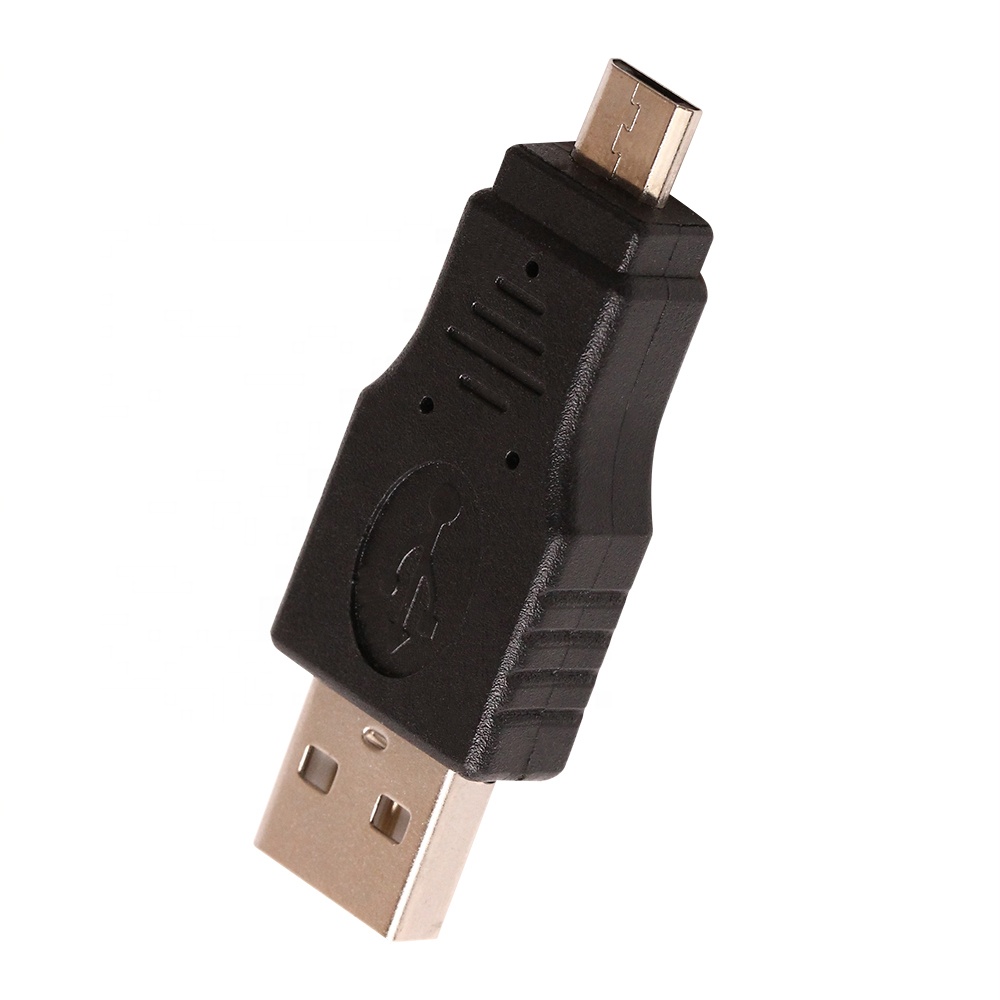 Черный Универсальный адаптер USB 2,0 папа-Micro 5Pin папа M/M конвертер адаптер для Xiaomi Samsung HTC LG