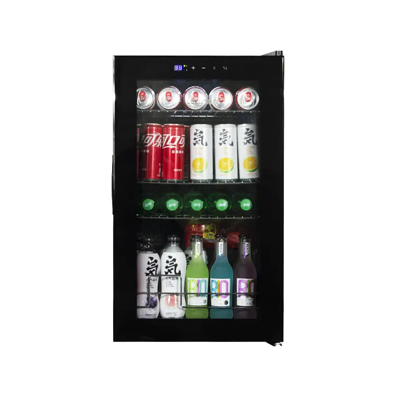 LANYI Hot Sales Drink Fridge Refrigerators Glass Door Beverage Cooler Wine/Beer Storage Cabinet