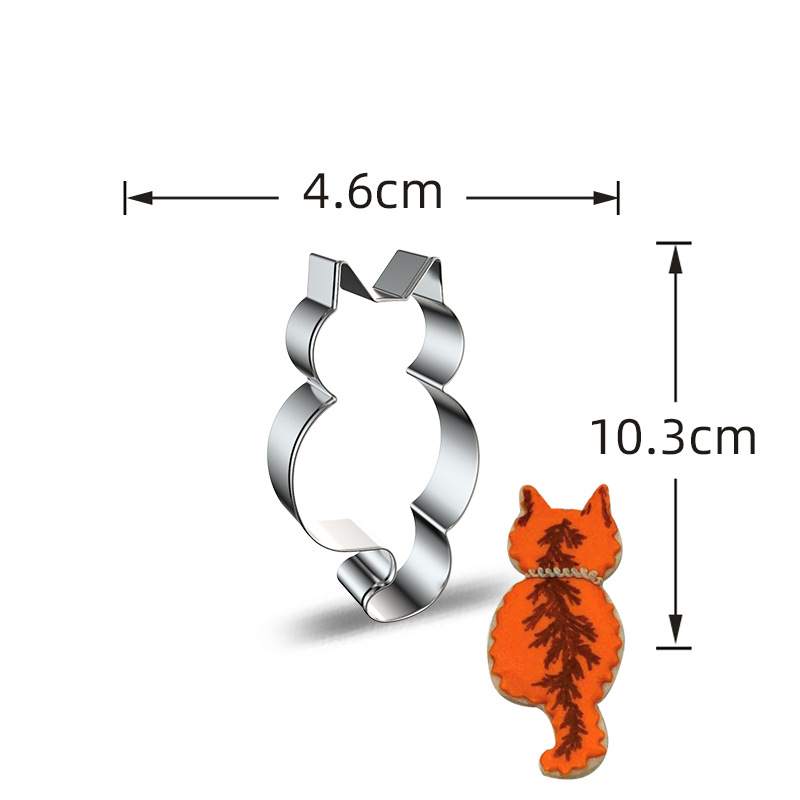 Cat dog mouse animal cartoon stainless steel cookie molds