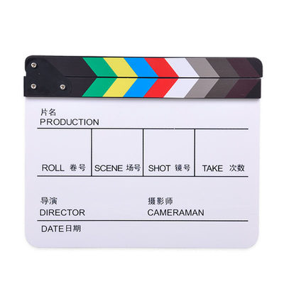 Photography props Color Clapperboard Acrylic Movie film Action Handmade Slate Clap Clapper Board
