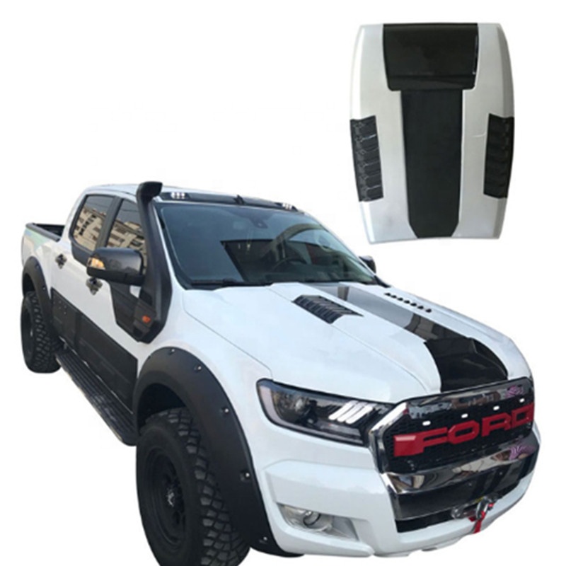 Белая и черная крышка капота YCSUNZ для Ranger T7 T8 Wildtrak ручной Everest 2016 2017 2018 2019 2020 4X4 аксессуары