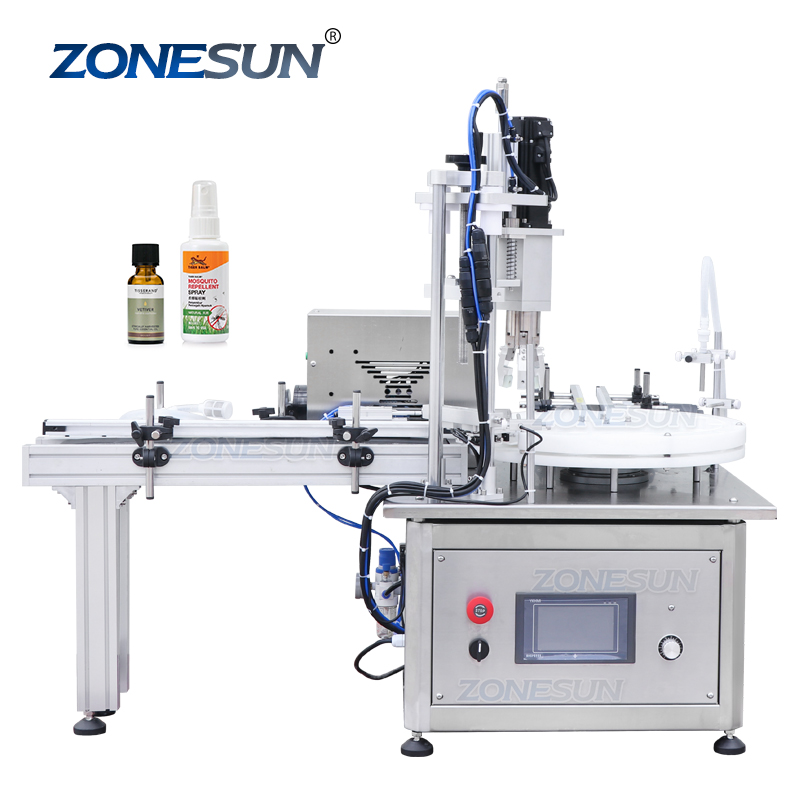 Автоматический перистальтический насос ZONESUN, настольный моноблочный флакон для духов, жидкости, роликовая машина для наполнения бутылок с конвейером