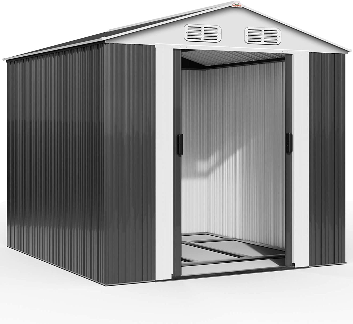 4x6ft steel garden shed