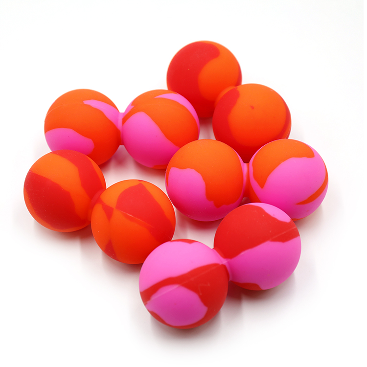 Wholesale New Eco Silicone Double Peanut Lacrosse Massage Ball