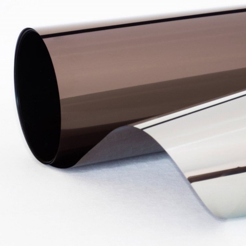 High Clear Vision Silver foil Tinted Titanium Solar Insulfilm Building Window Reflection Film