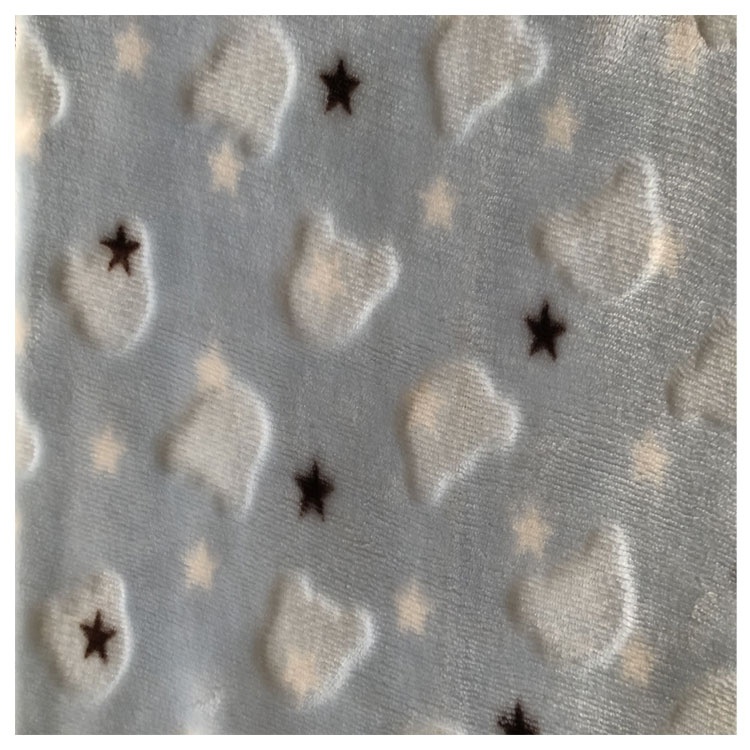 100% polyester minky flannel fabric for blanket 3D sheared flannel fleece fabric