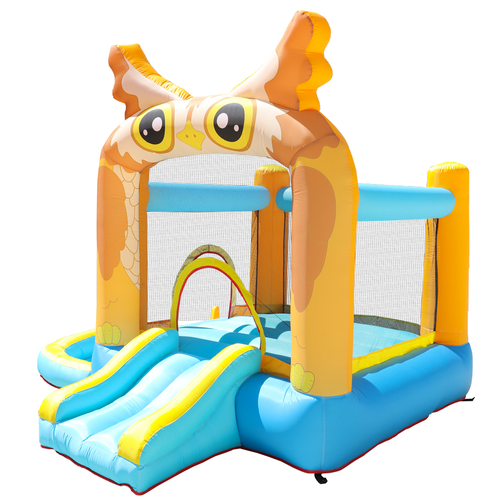 Надувной батут с двойной горкой Doctor Dolphin kids bounce house