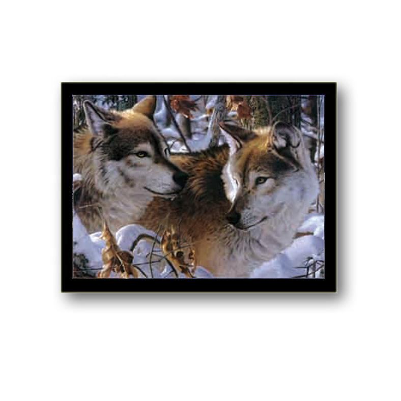 Xibulun 3D lenticular poster wolf 40*30cm PET picture 5D Home Decor Modern Wall Art room decoration painting