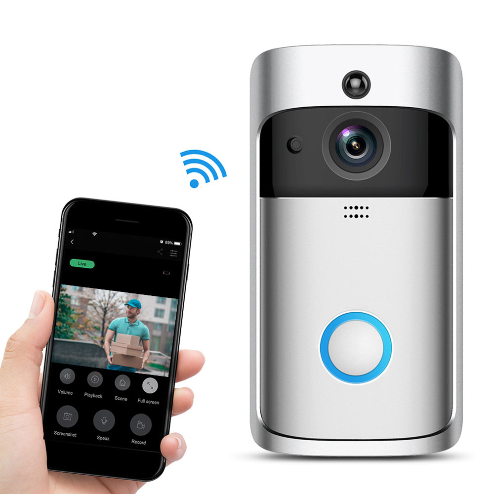 Смарт-кольцо дверной звонок смартфон беспроводной Wifi видео дверной звонок камера
