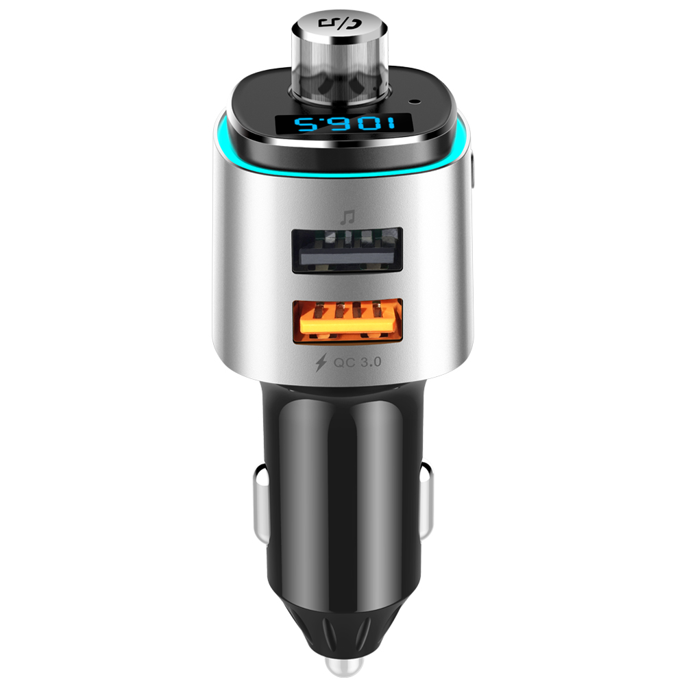 Новое поступление Автомобильный FM-передатчик с автомобильным двойным USB-зарядным устройством от производителя